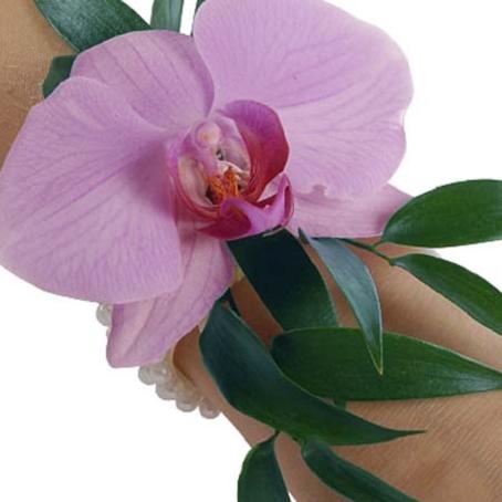 браслет на руку с орхидеи